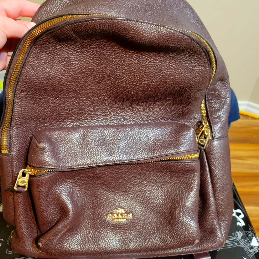 Coach Leather Backpack Purse